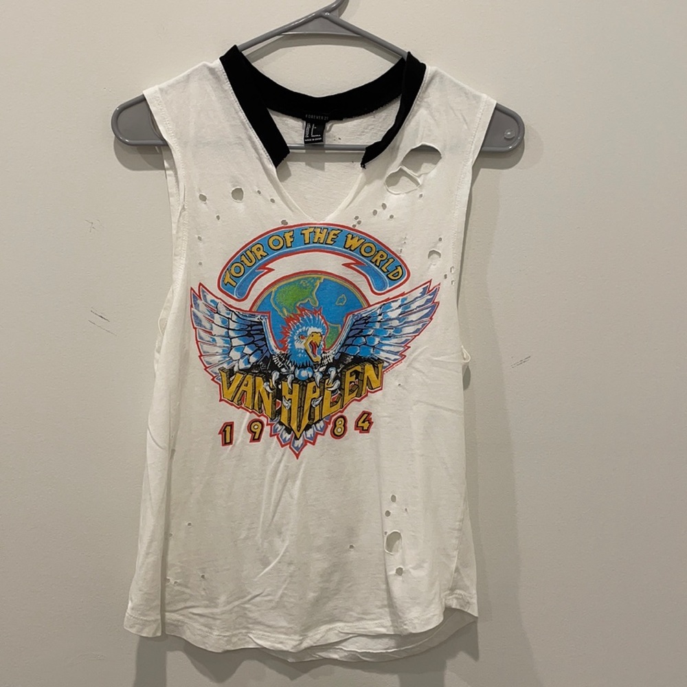 Forever 21 - Distressed Graphic Tee (Van Halen)